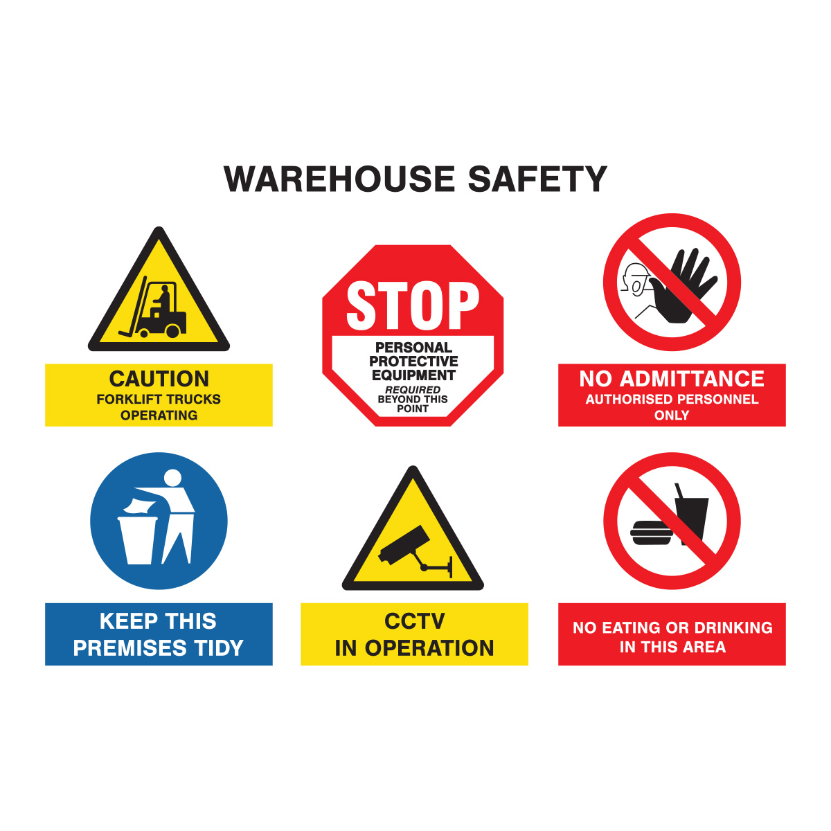 Warehouse Safety Signsplus